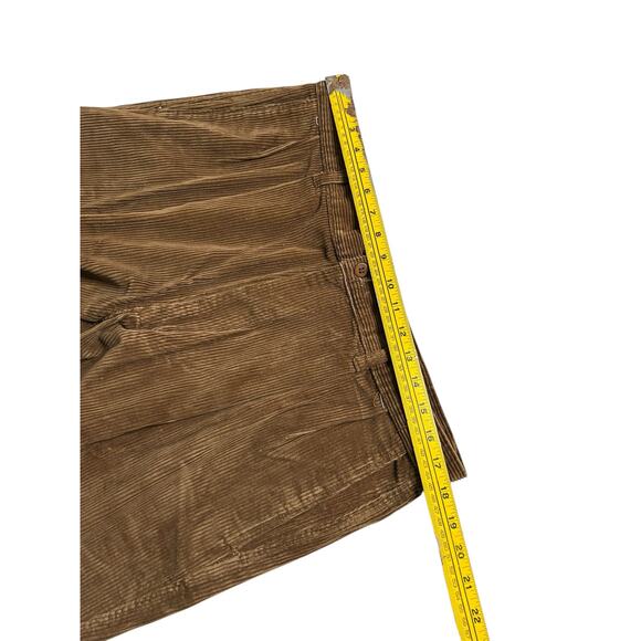 Vintage 90s Claiborne Corduroy Pants Men’s 38R Brown Wide Leg  Actual 36x32 - Picture 8 of 11